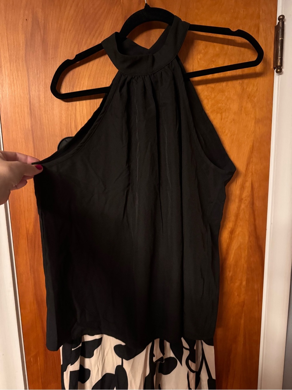 SHEIN Black High Neck Tank and Pant Set